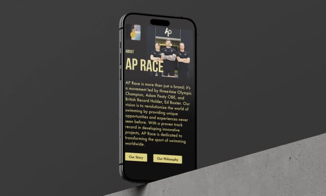 Mobile website development showcase