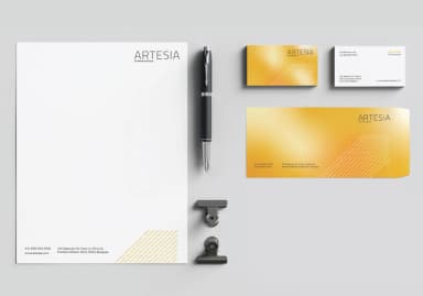 Brand identity design collateral