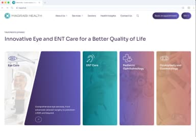Healthcare website design development