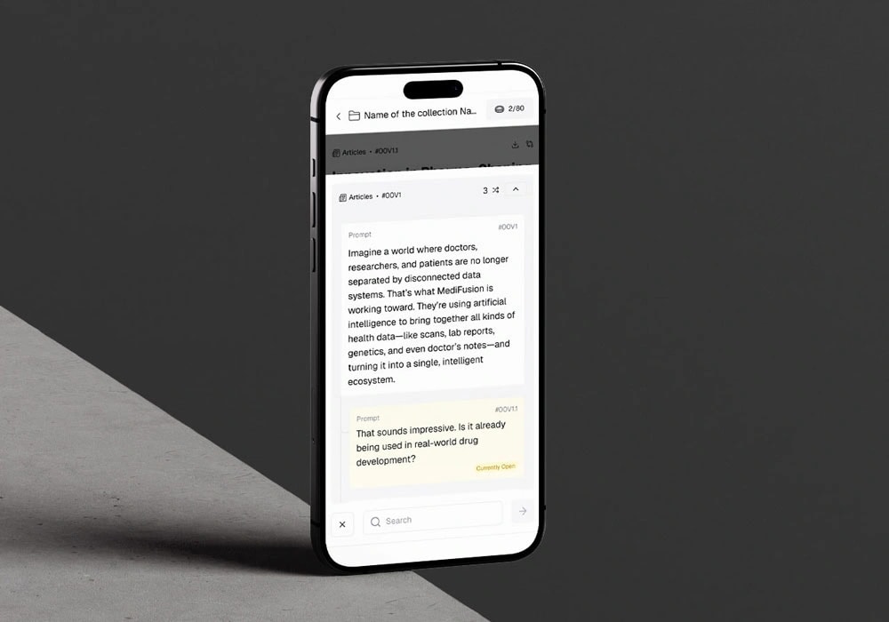 AI product design showcase
