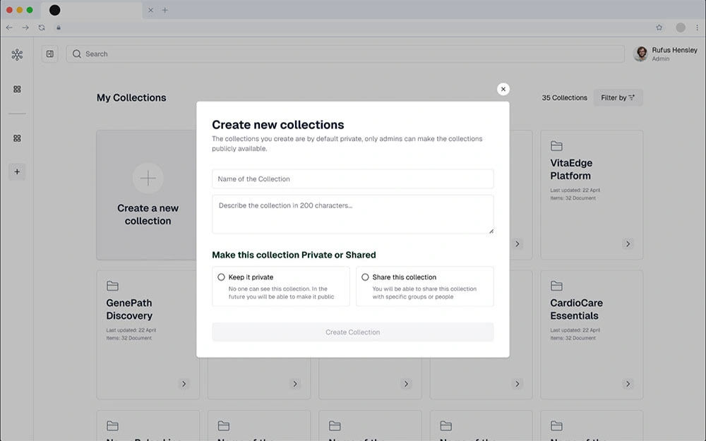 web app UI design interface
