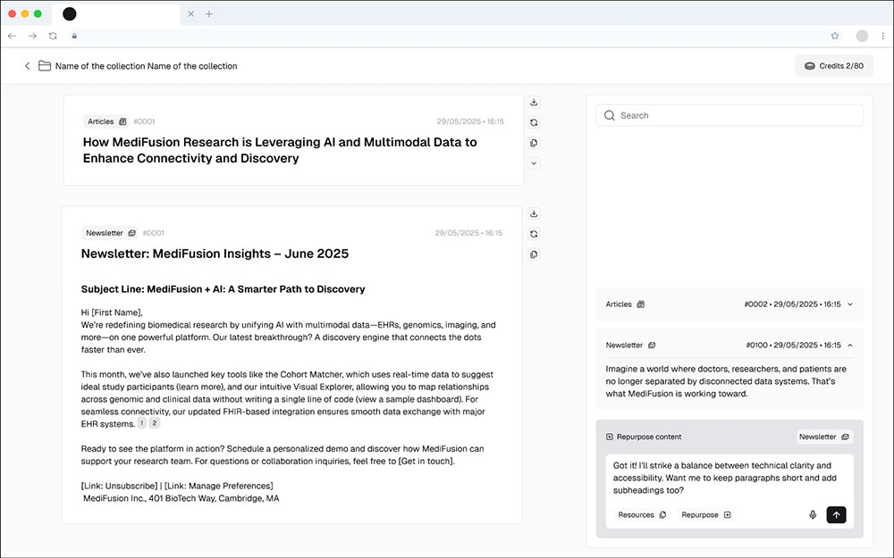 AI-powered web application design