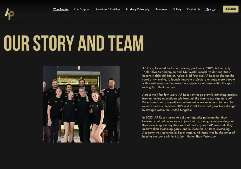 team web development services