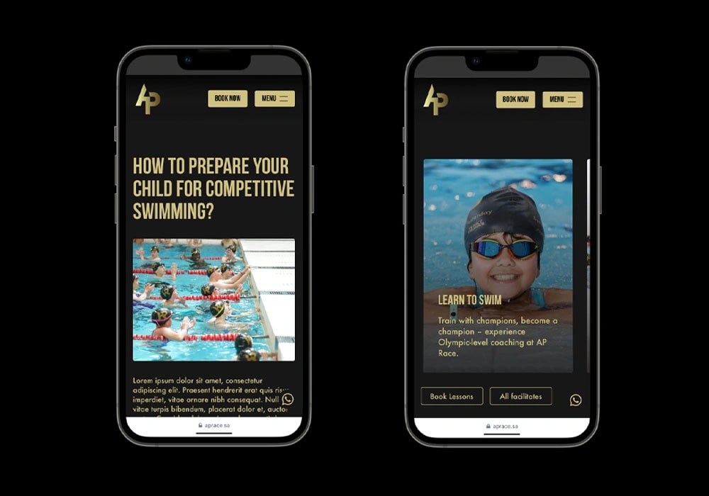 Mobile responsive web design