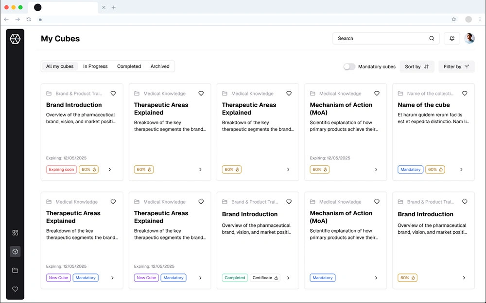 Web app design dashboard overview