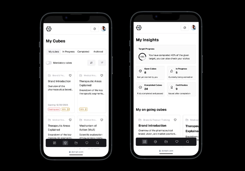 Mobile app UI UX design