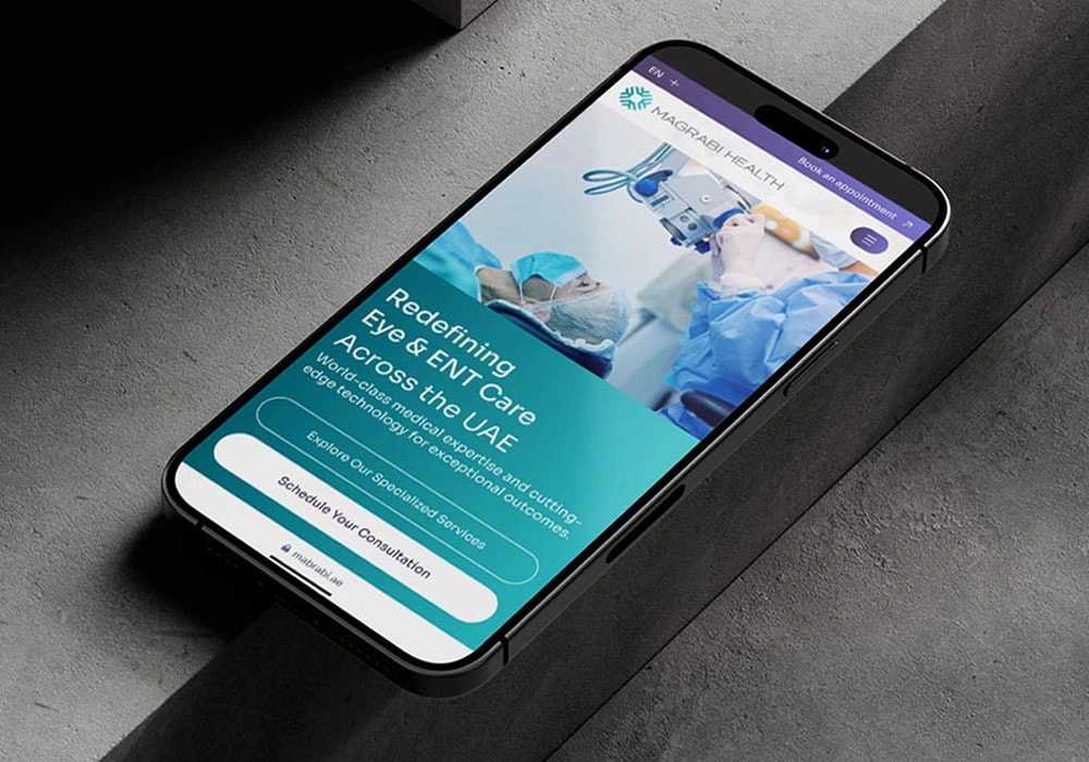 Mobile-responsive healthcare website design