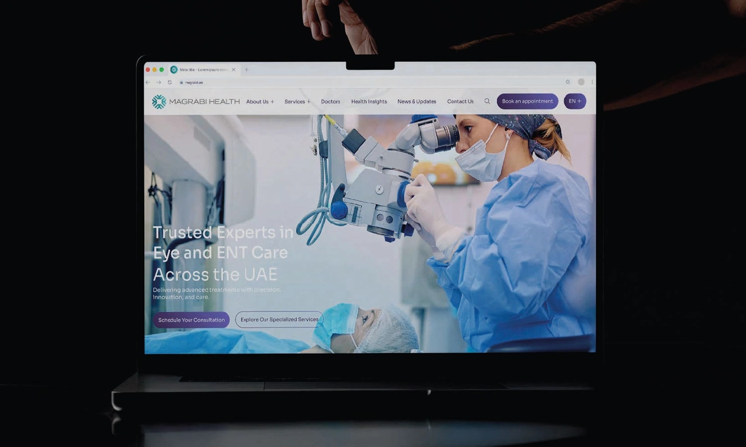 medical website development services