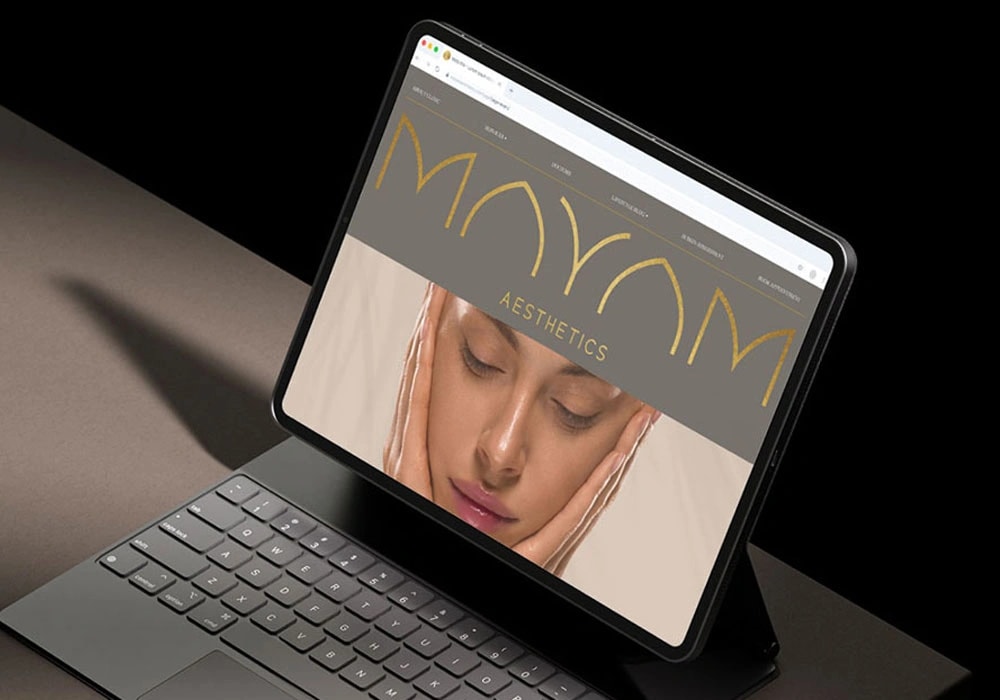 Website development for aesthetics