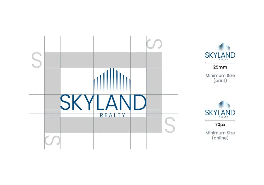 Logo design grid layout