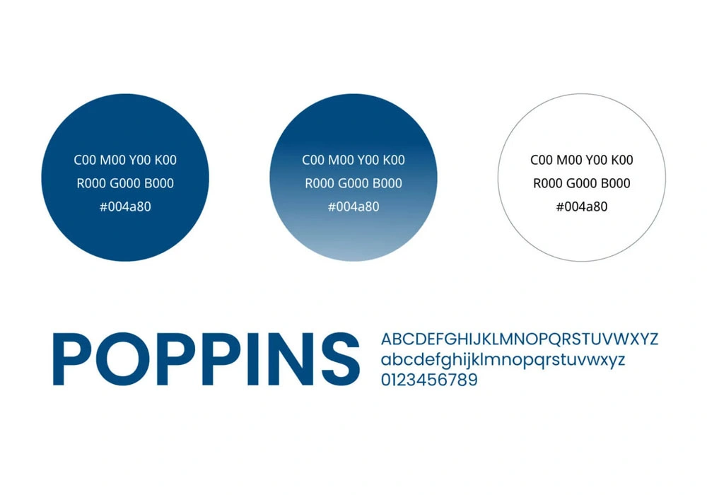 Brand colors and typography guide