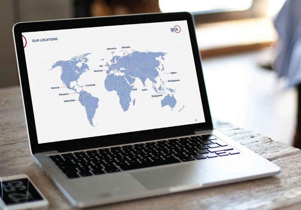 Global digital marketing strategy map Global website development locations