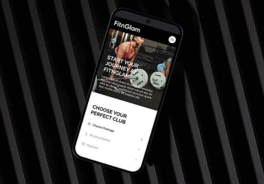 Mobile-friendly website design Mobile fitness app UI design